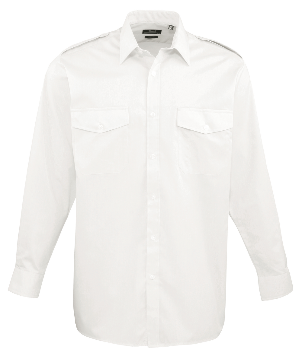 Camisa Piloto manga larga hombre