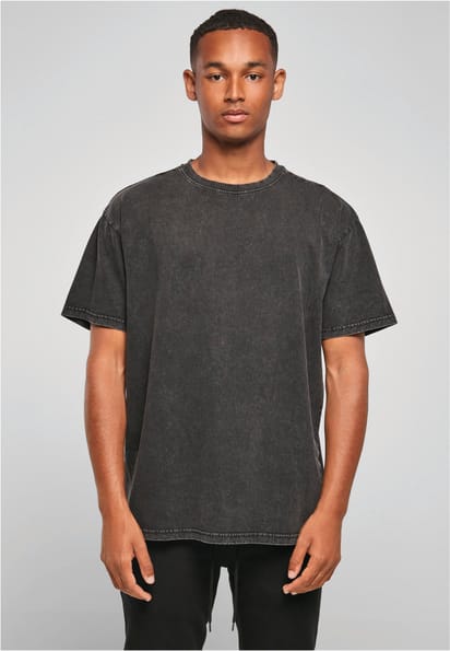 Dik t-shirt met vintage wash