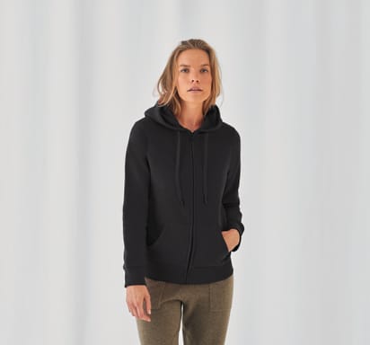 QUEEN Sweatshirt met capuchon en rits