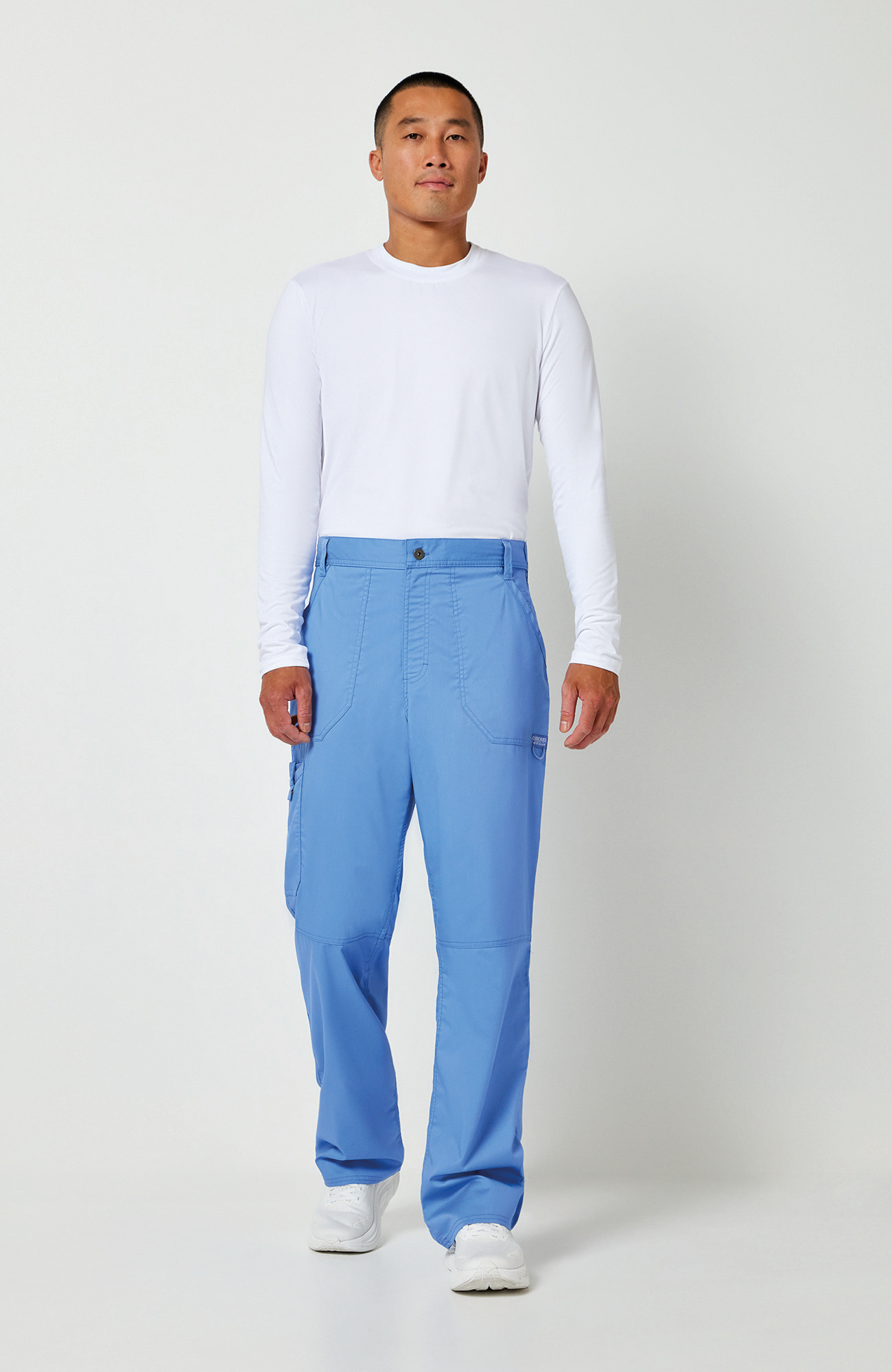 Pantalones tipo cargo con bragueta hombre