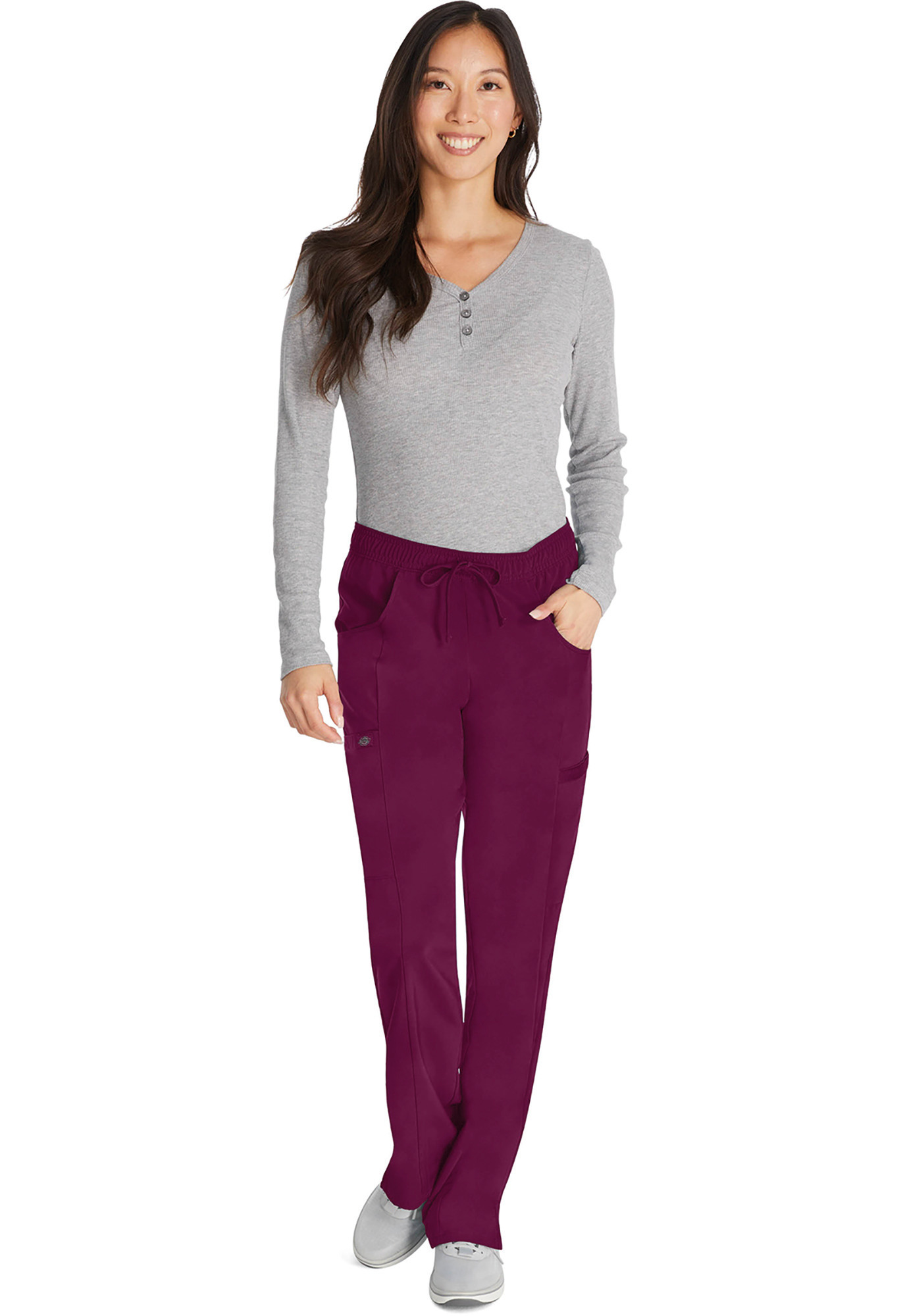 Pantalones de tiro medio mujer