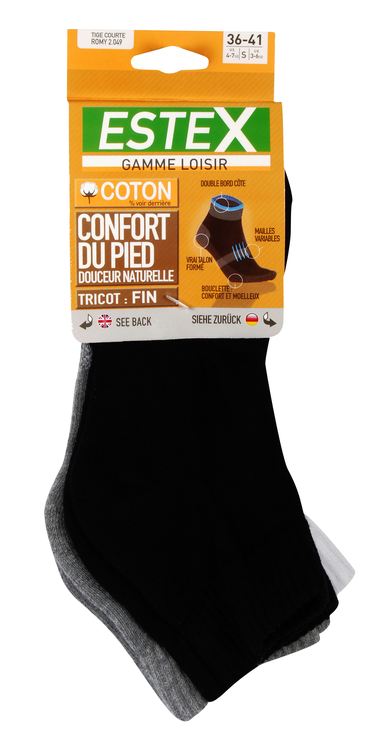 Calcetines cortos Romy Pack de 3 pares