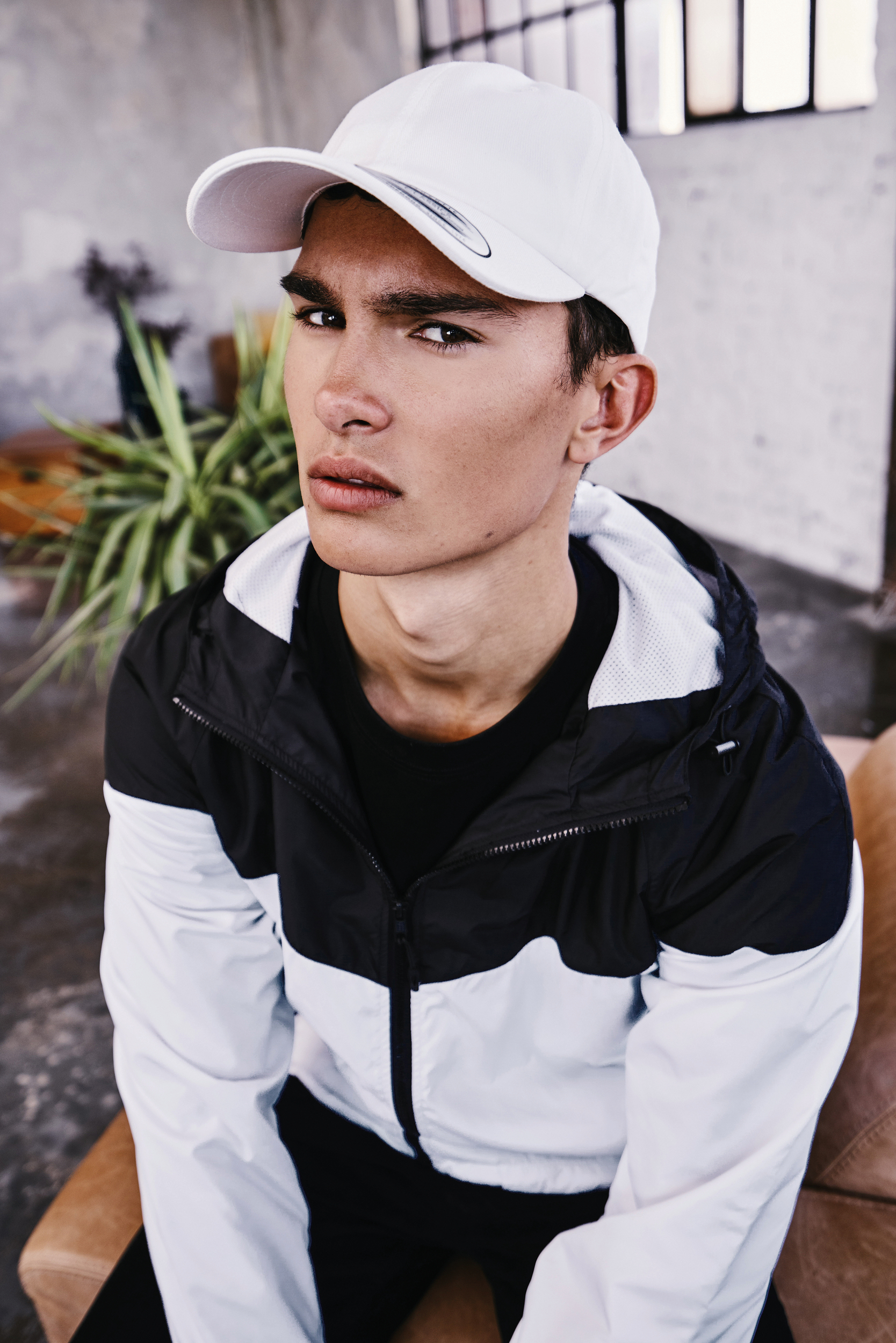 Gorra de sarga de algodón: 6 paneles