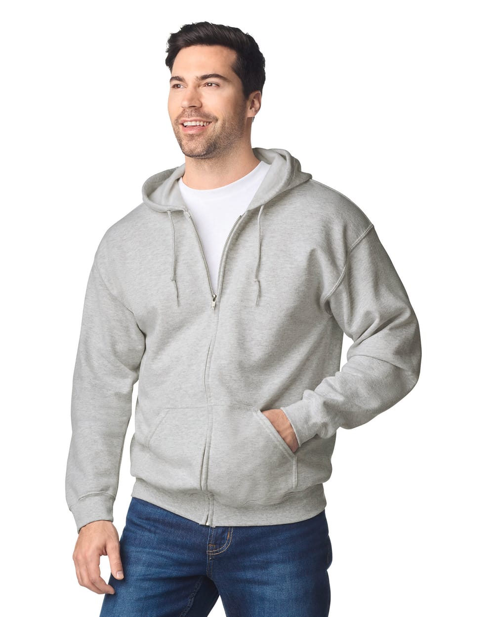 Sudadera capucha y cremallera hombre