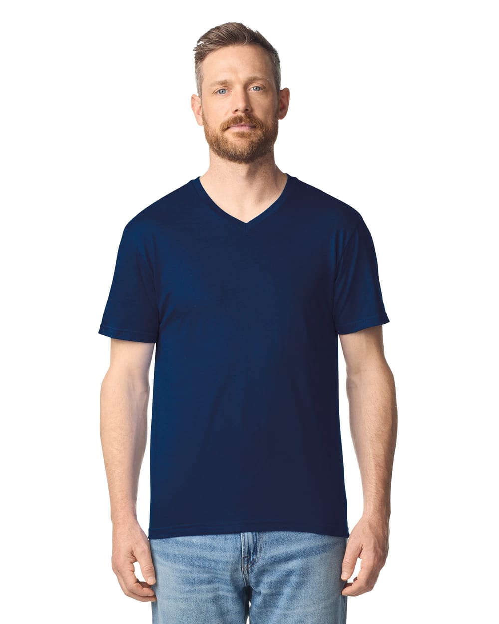 Camiseta SoftStyle cuello de pico hombre