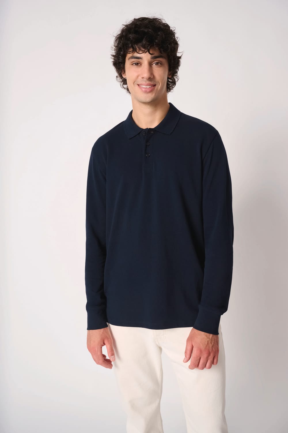 Polo punto piqué LSL hombre