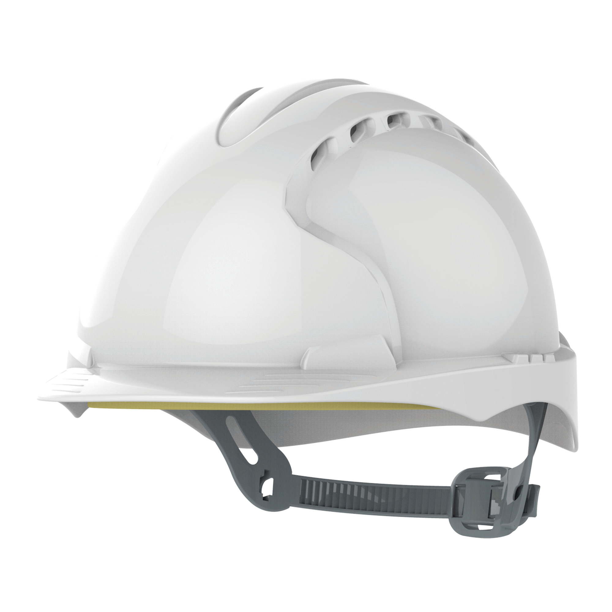 Casco de seguridad ventilado, ajuste guía corredera