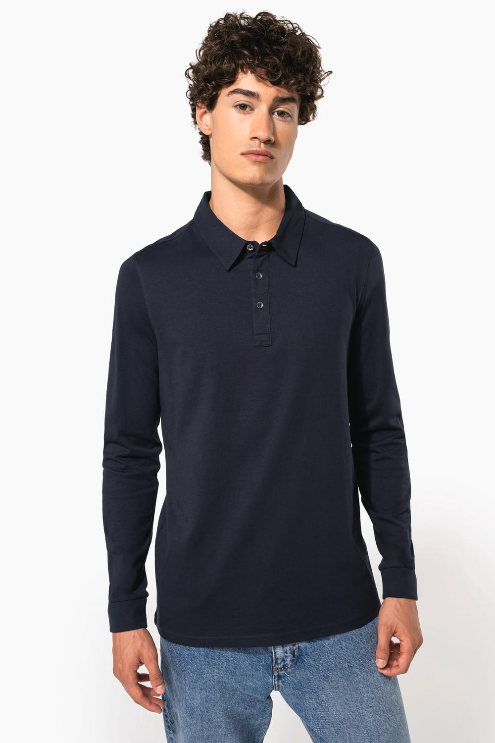 Polo jersey manga larga hombre