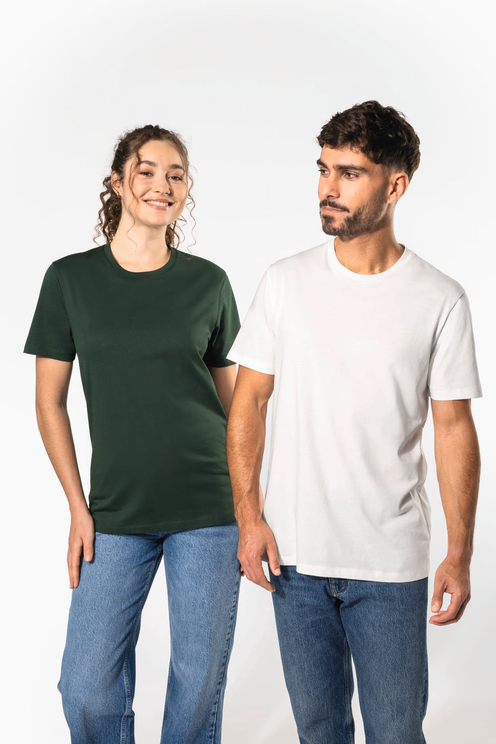 Camiseta de manga corta y cuello redondo unisex