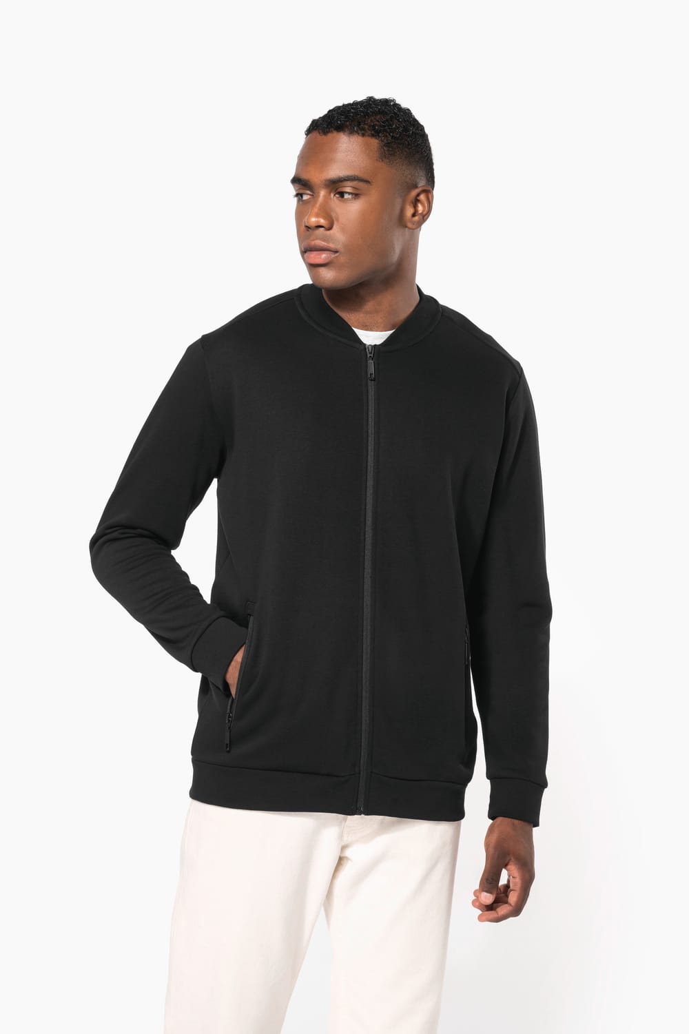 Chaqueta de felpa con cremallera