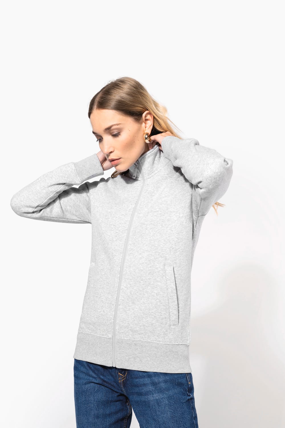 Chaqueta felpa mujer
