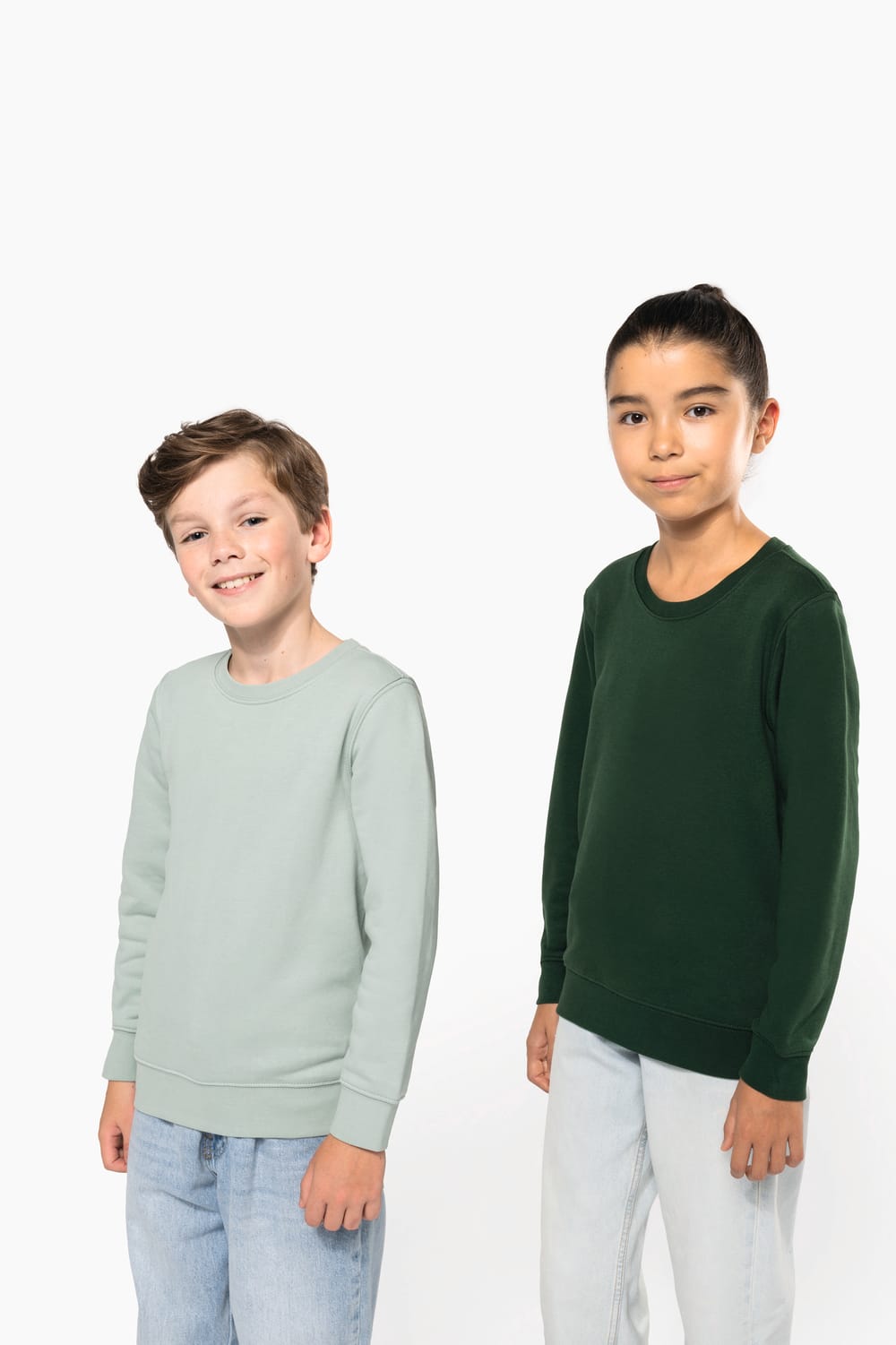 Sudadera cuello redondo ecorresponsable niños