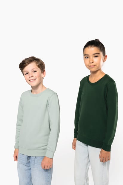 Sweat-shirt écoresponsable col rond enfant 