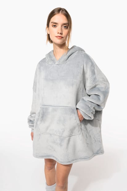 Plaid poncho unisexe