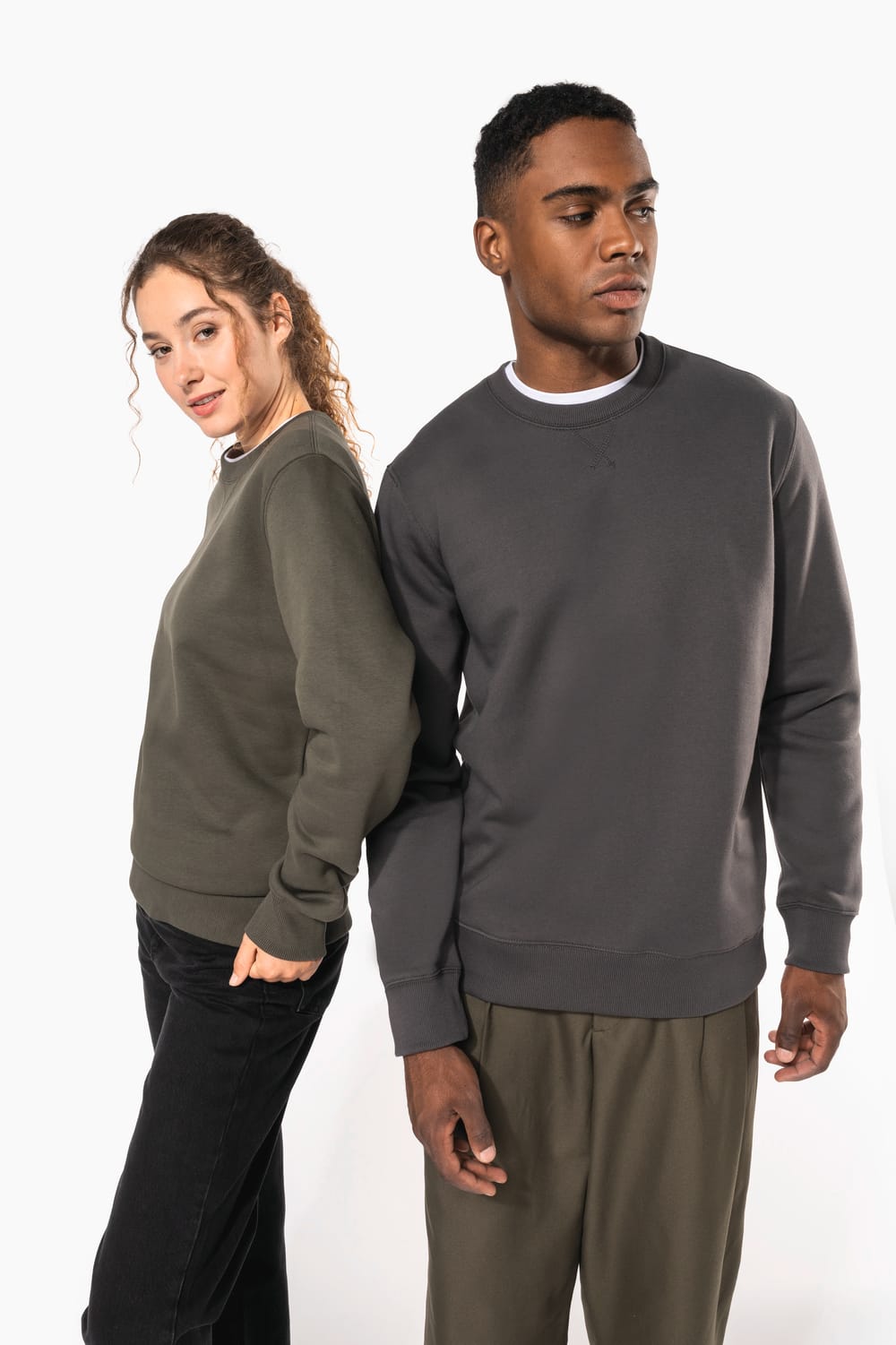 Sudadera cuello redondo