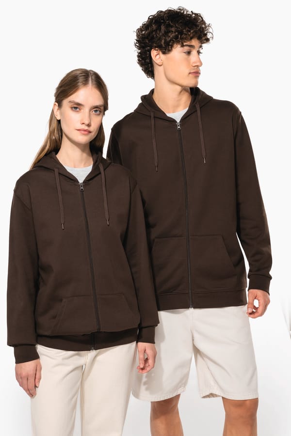 Sudadera capucha y cremallera unisex
