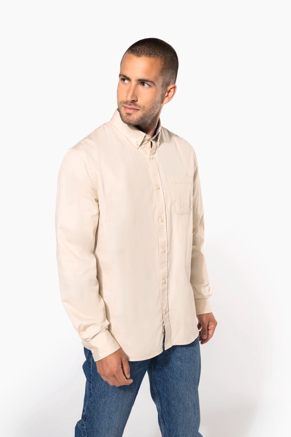 Camisa de algodón Nevada de manga larga para hombre