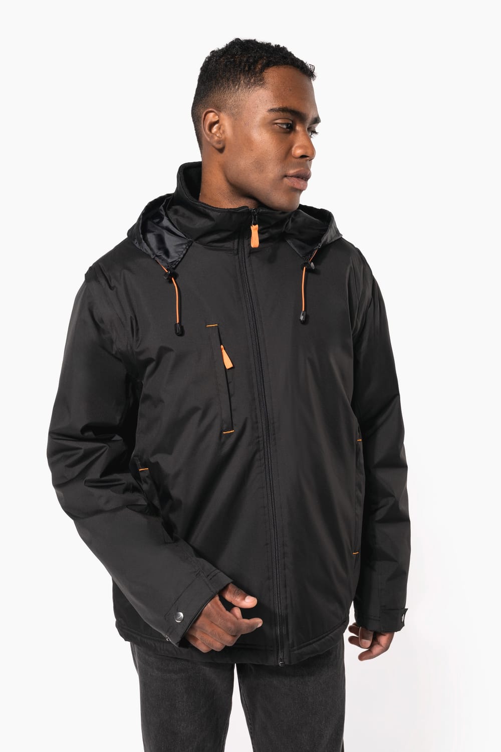 Chaqueta con mangas amovibles hombre