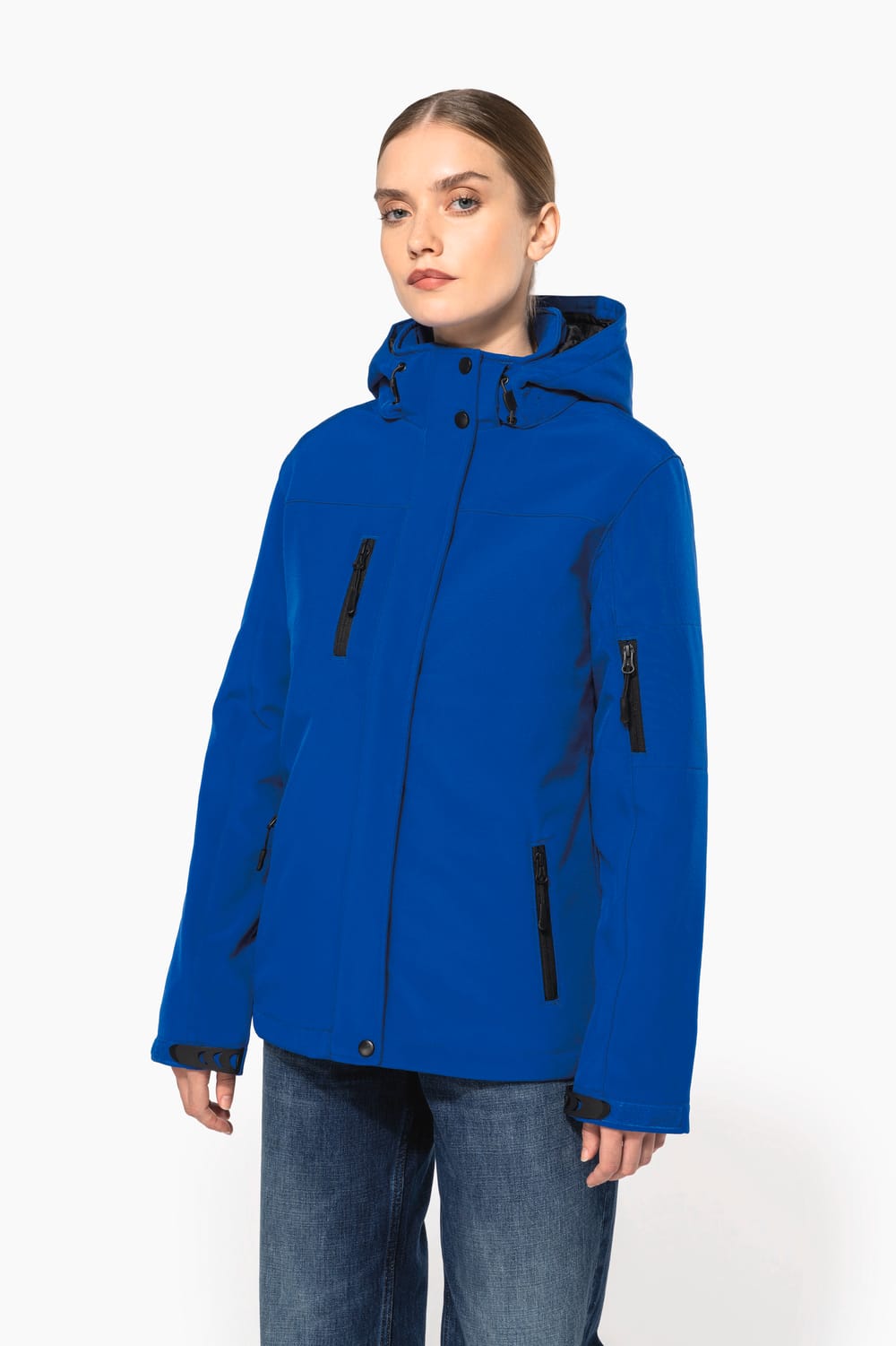 Parka softshell acolchada con capucha mujer