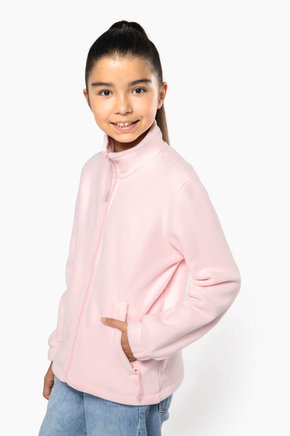Chaqueta micropolar con cremallera infantil