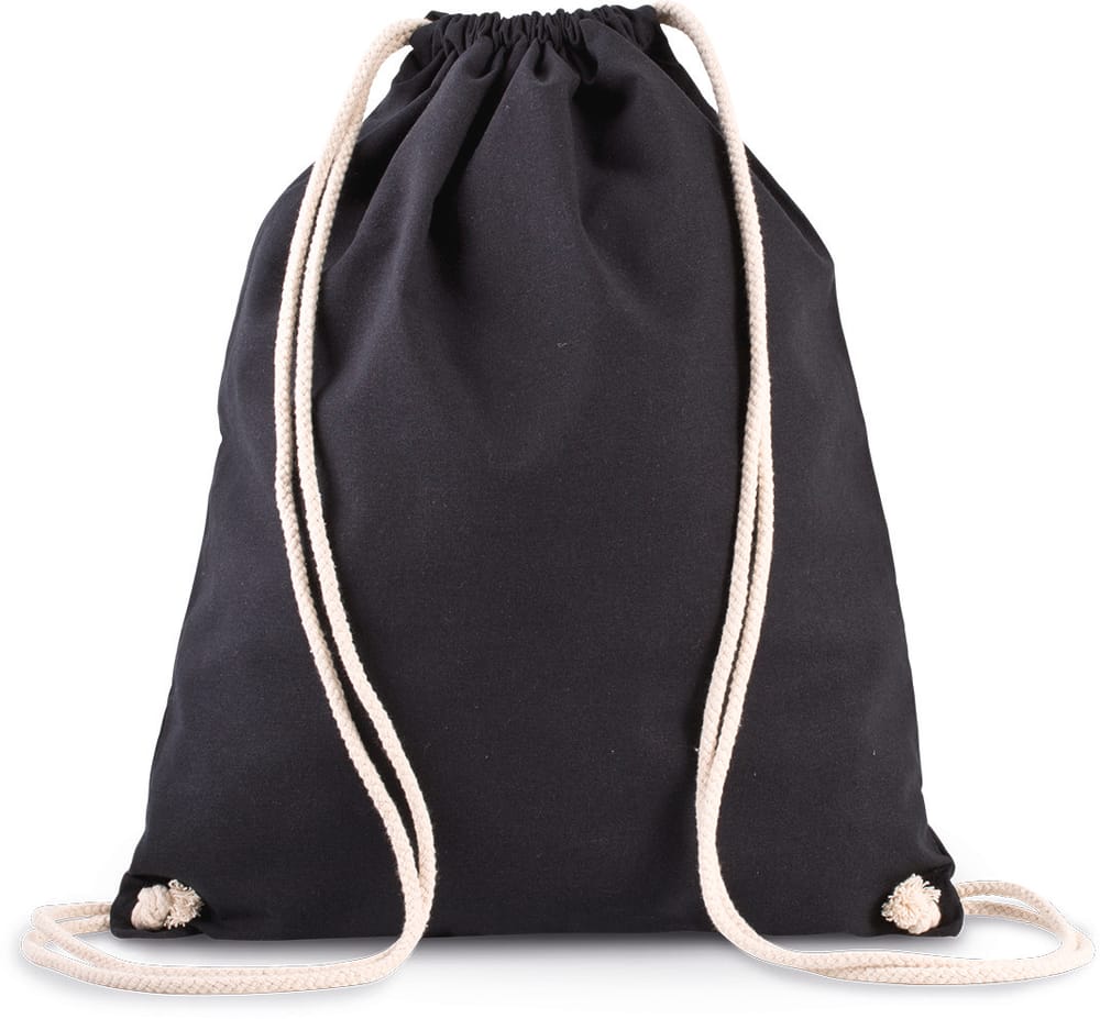 Mochila de algodón orgánico con cordones