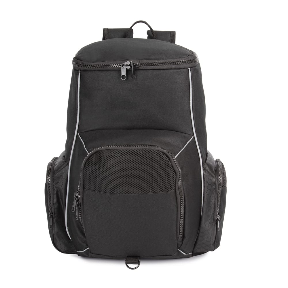 Mochila de deporte con portaobjetos confeccionada en material reciclado