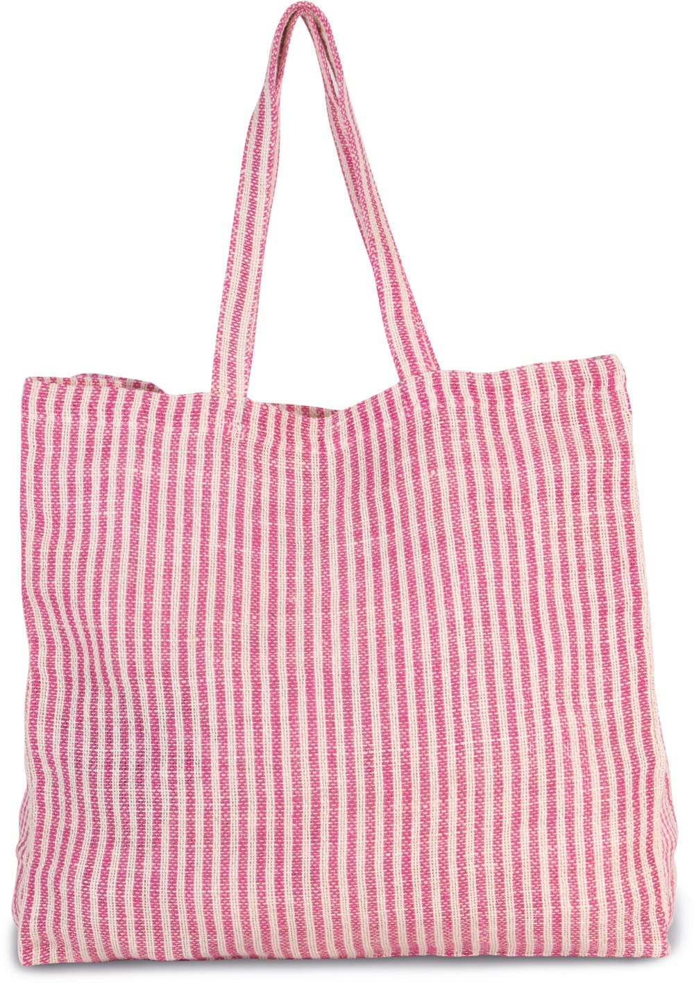 Bolsa shopper de juco a rayas