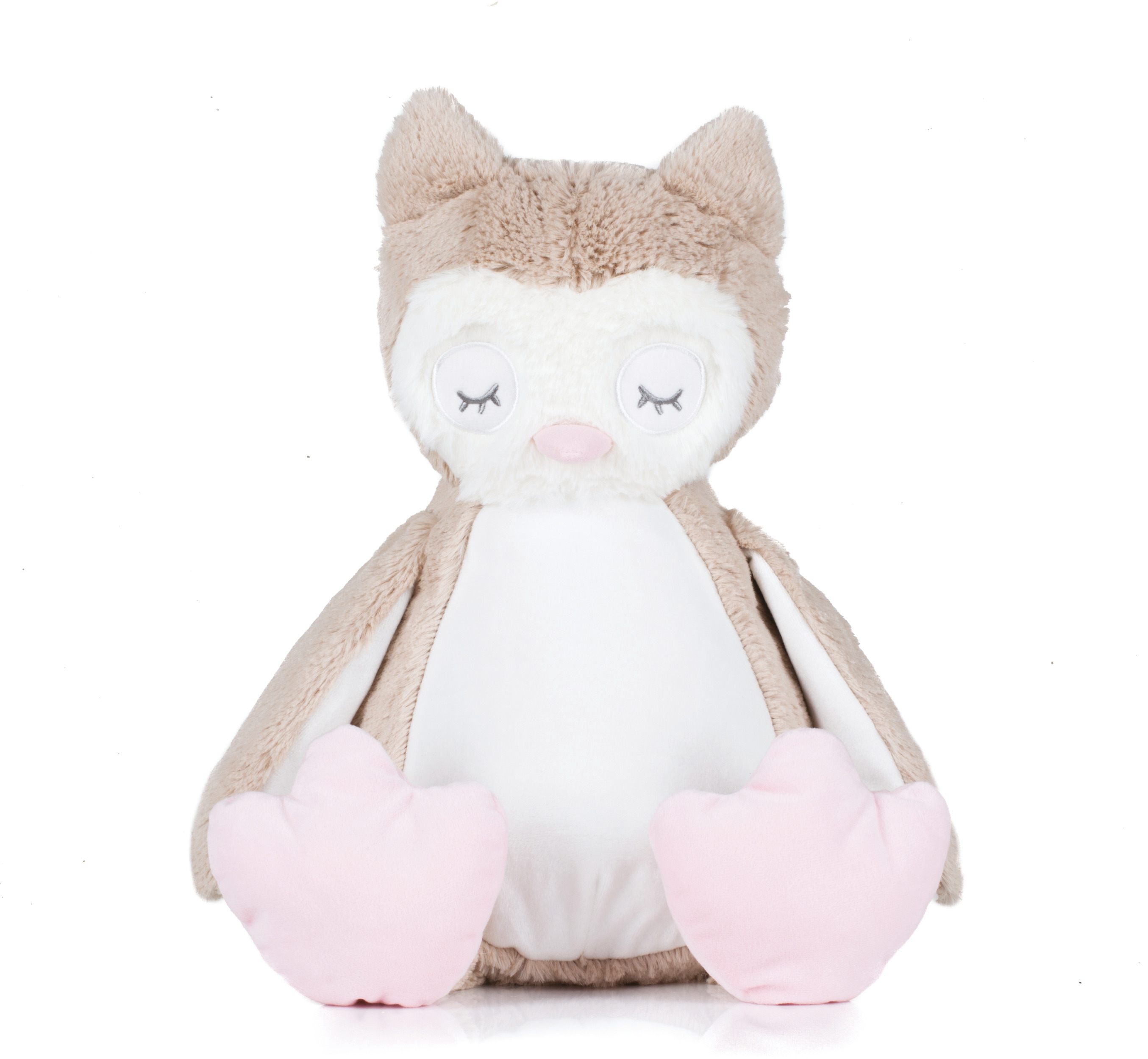 Lechuza de peluche con cremallera