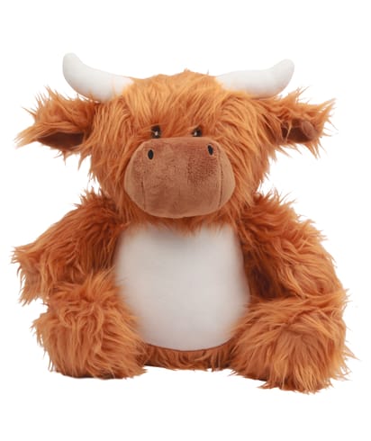 Peluche zippée vache 