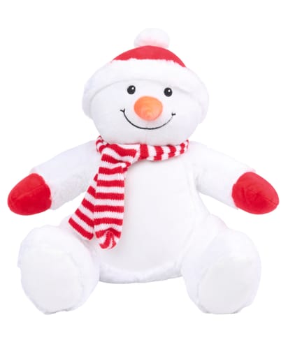 Peluche zippée bonhomme de neige