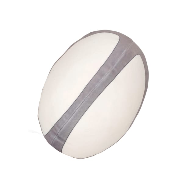 Balón de rugby con cremallera