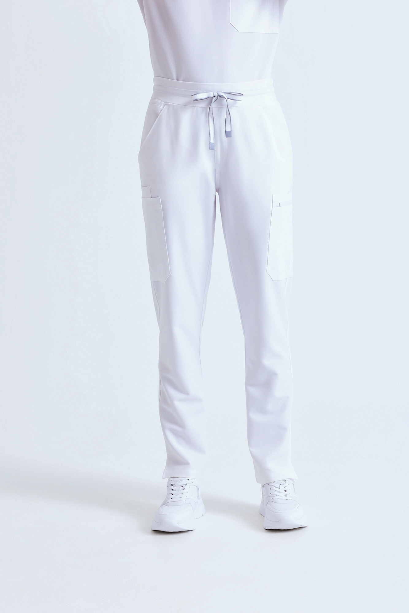Pantalón tipo cargo elástico mujer