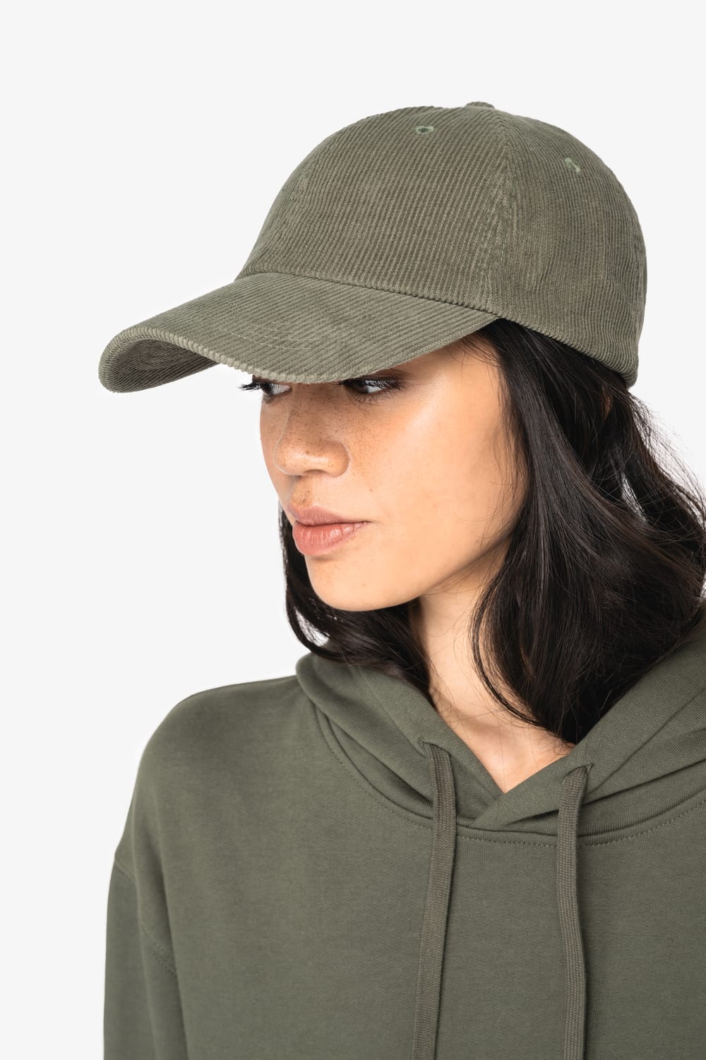 Gorra de pana ecorresponsable 6 paneles unisex