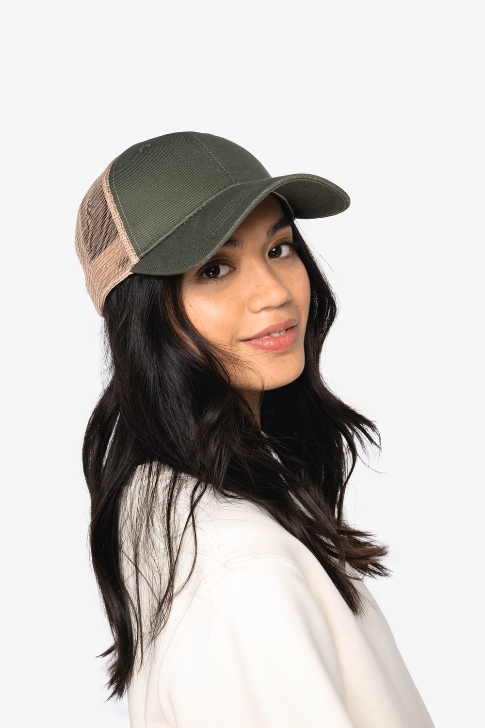 Gorra trucker ecorresponsable 6 paneles unisex