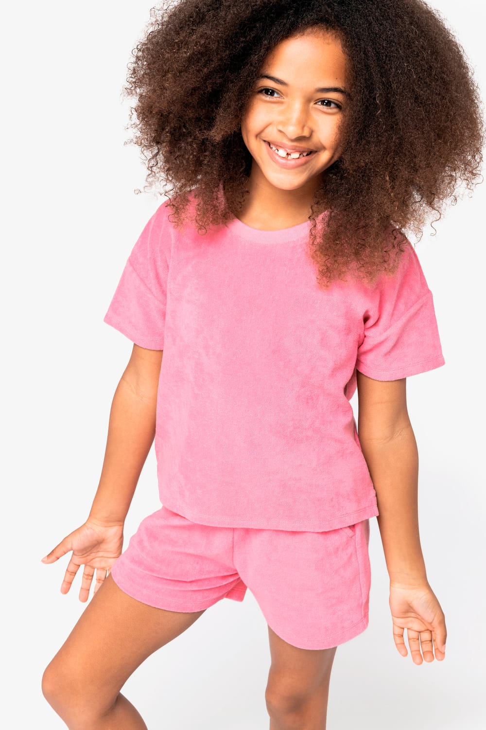 Camiseta ecorresponsable de rizo niña