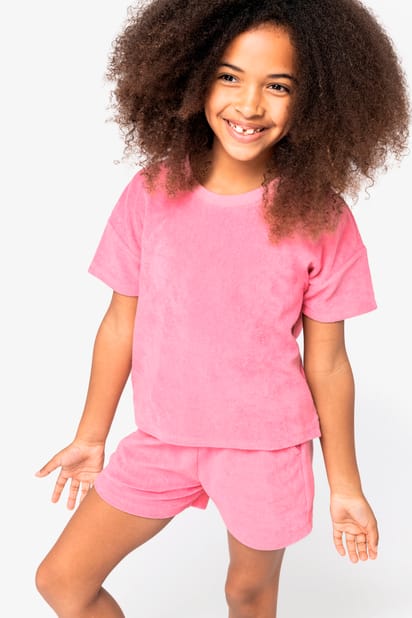 T-shirt écoresponsable en éponge fille 