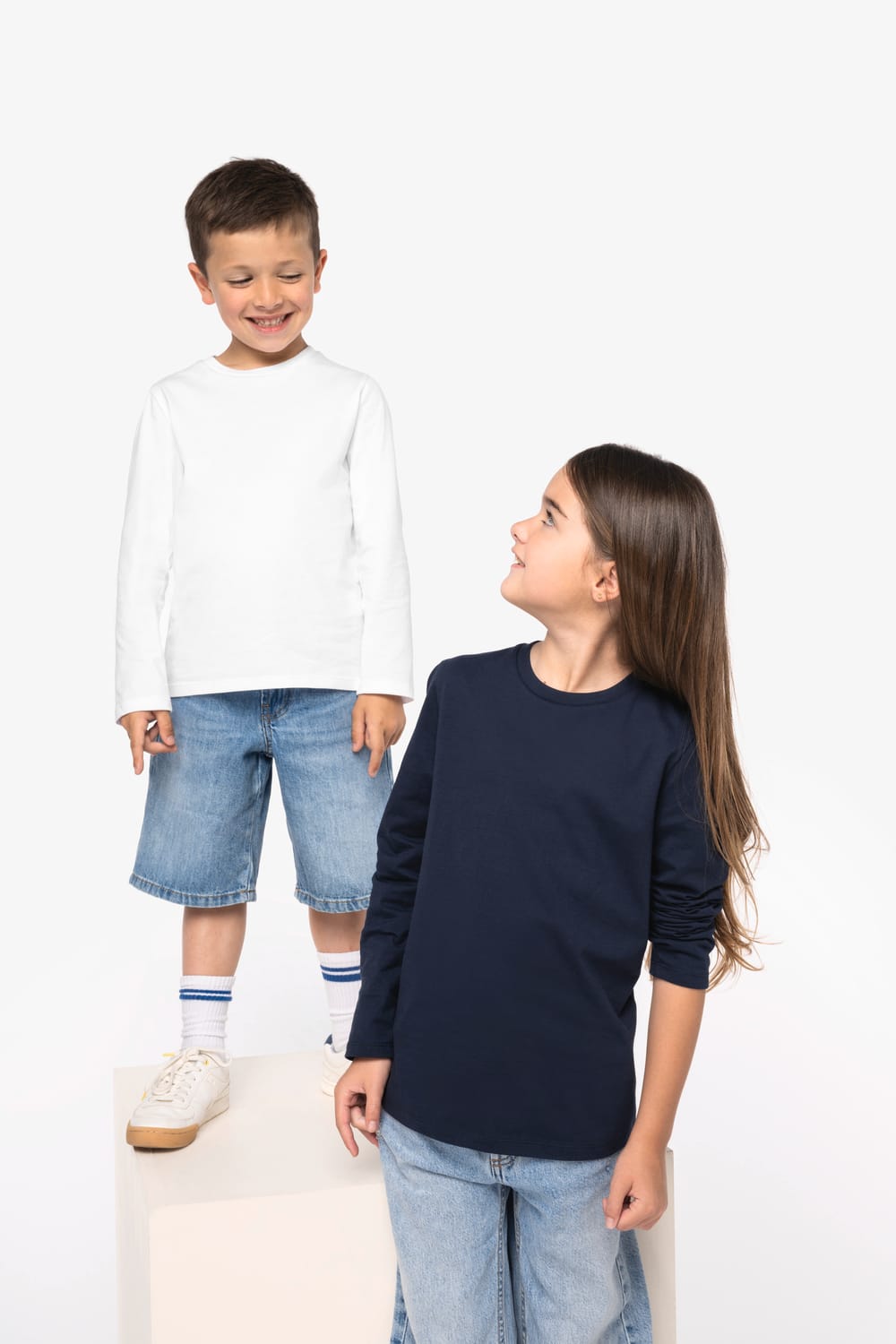 Camiseta ecorresposable de manga larga infantil