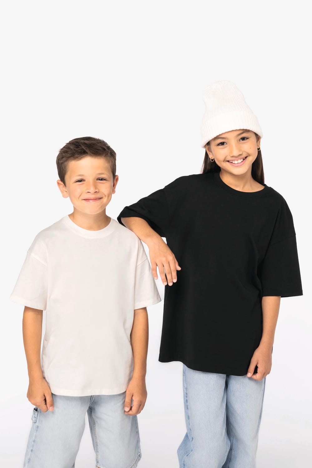 Camiseta ecorresponsable oversize infantil