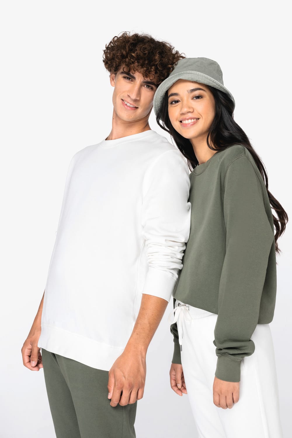 Sudadera ecorresponsable de cuello redondo French Terry unisex