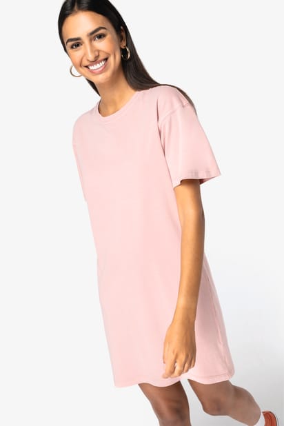 Robe t-shirt écoresponsable délavée femme