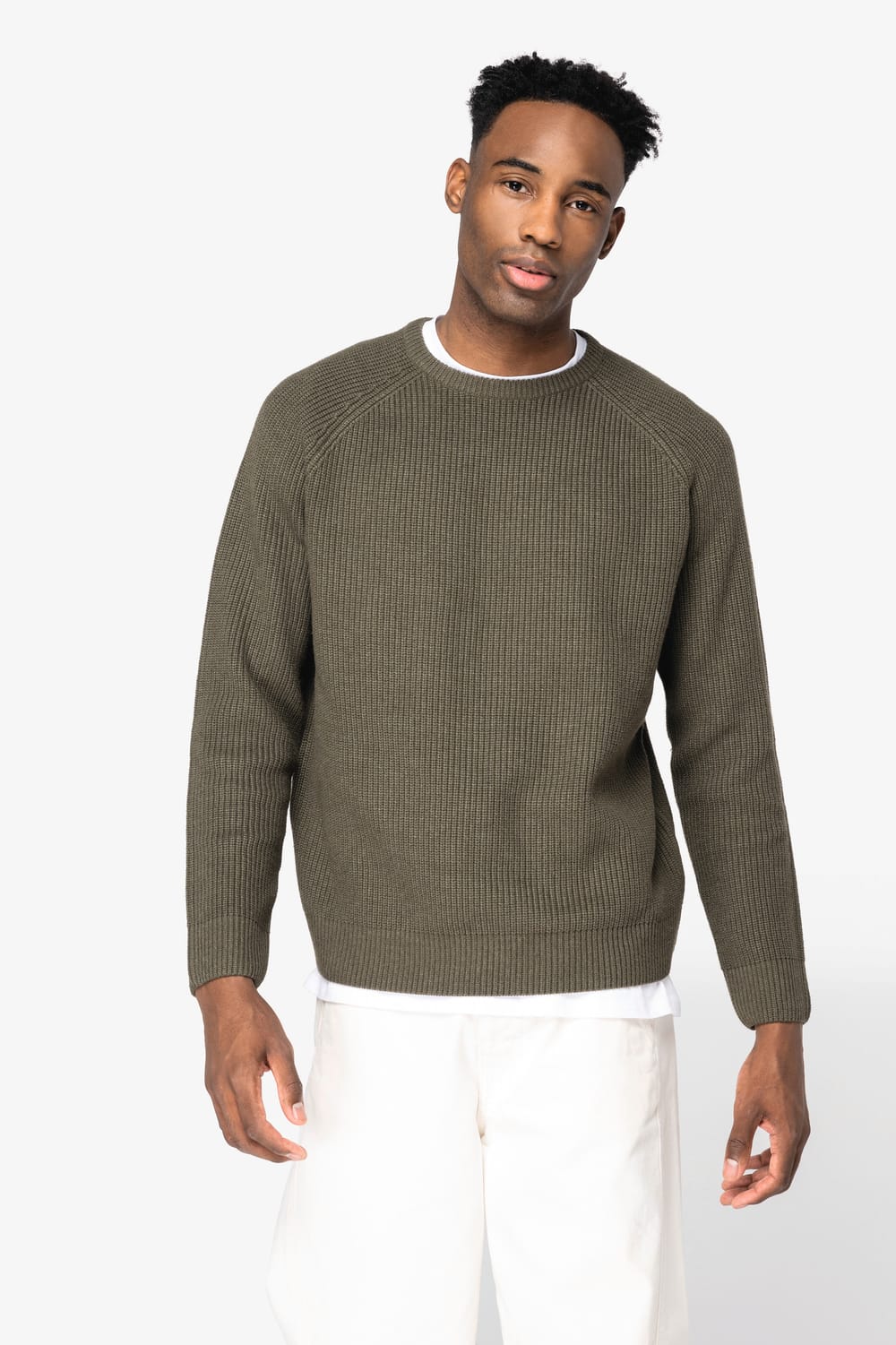 Jersey ecorresponsable de punto grueso hombre
