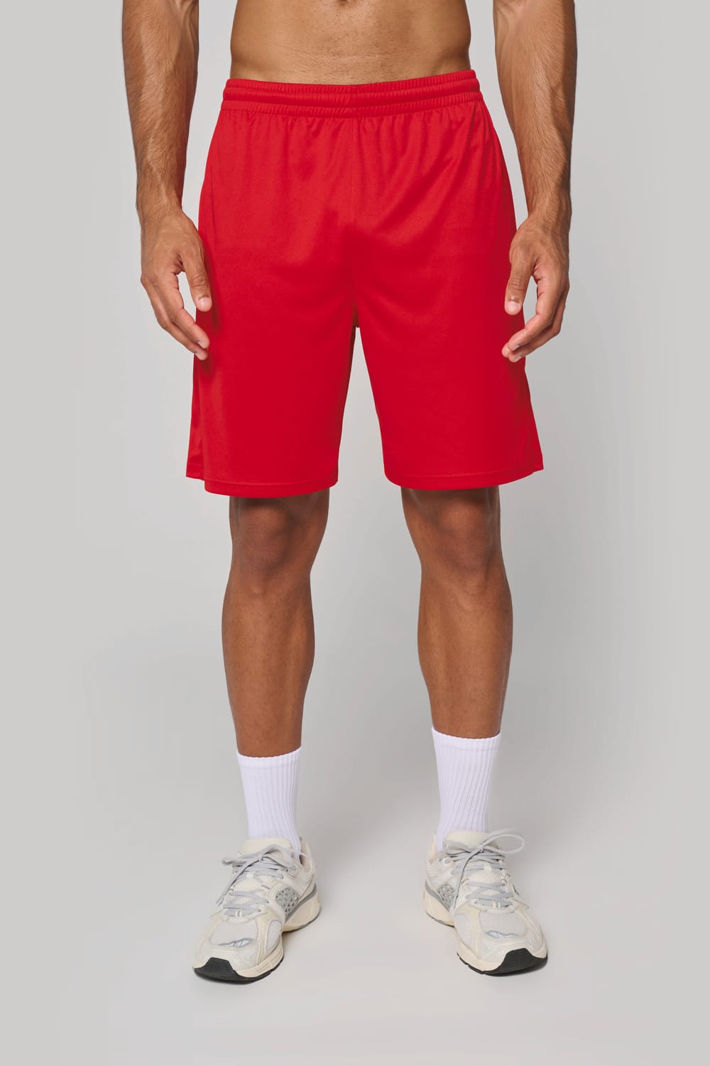 Pantalón corto multideporte de poliéster hombre