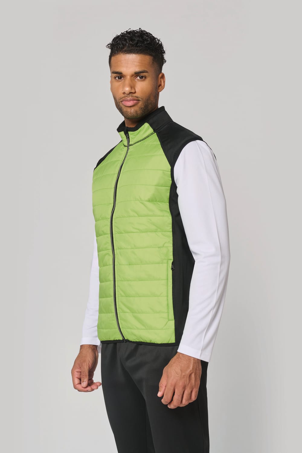 Chaleco deportivo bimaterial unisex