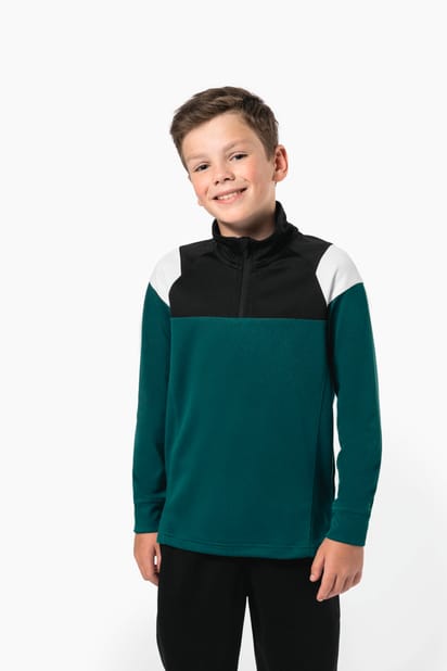 Sweat d'entrainement 1/4 zip enfant