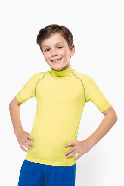 T-shirt technique à manches courtes avec protection anti-UV enfant