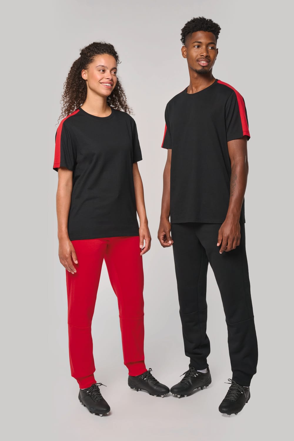 Camiseta de equipo bicolor unisex