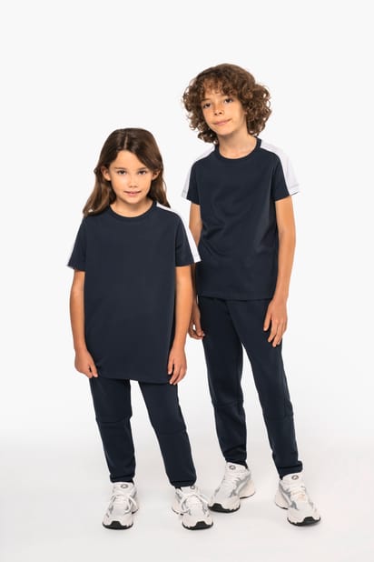 Camiseta de equipo bicolor infantil