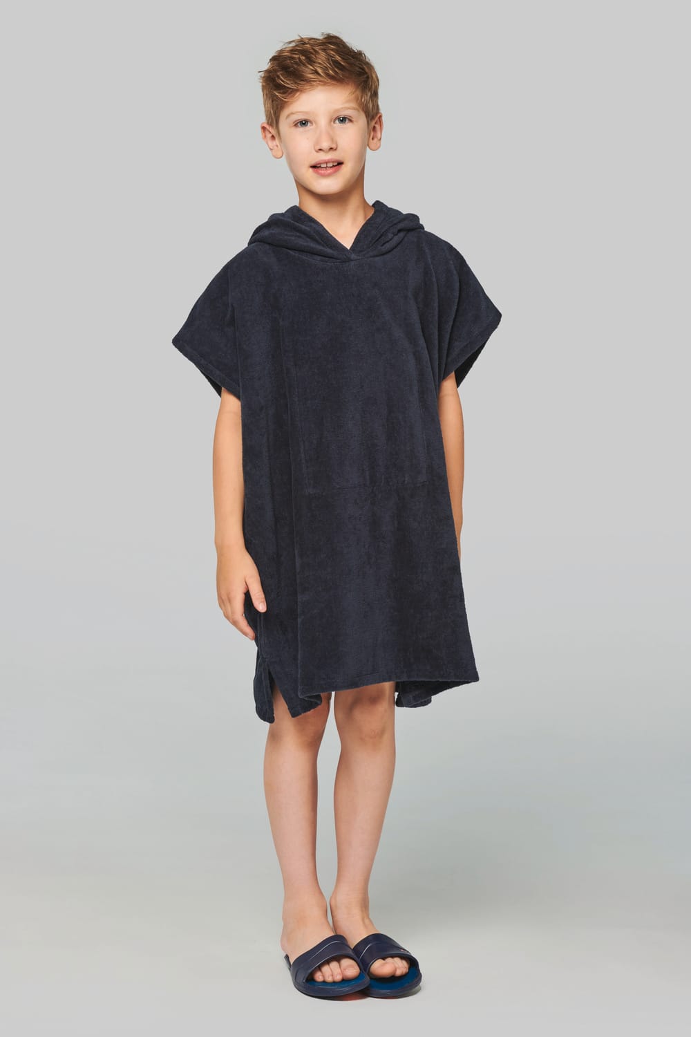 Poncho de rizo con capucha niño