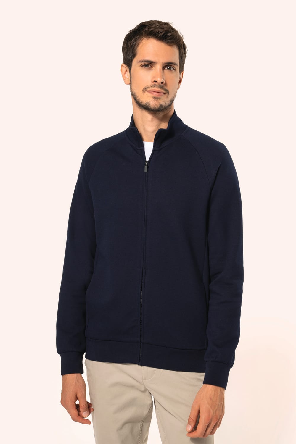 Chaqueta con cremallera hombre