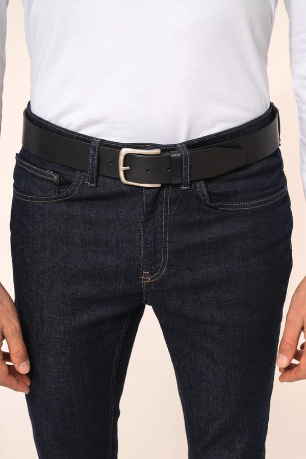 Cinturón vintage de cuero hombre